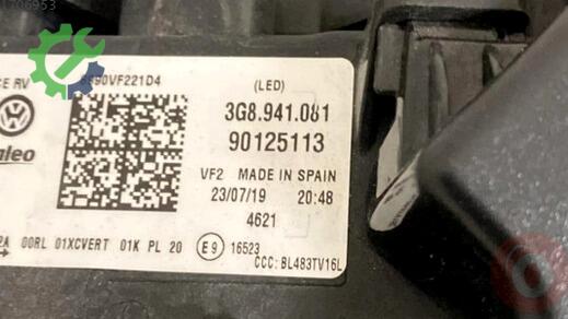 Volkswagen Arteon Far 3G8941081 çıkma parça