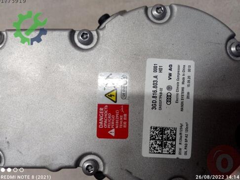Skoda Superb Klima Kompresörü 3GD816803A çıkma parça