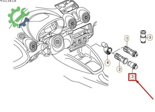 Audi A1 Çakmaklık 3R0919311 çıkma parça