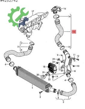 Audi A6 Turbo Hortumu 4G0145737AP çıkma parça