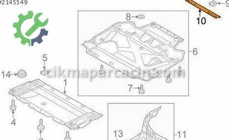 Audi A6 Motor Alt Muhafaza 4G0863325A çıkma parça