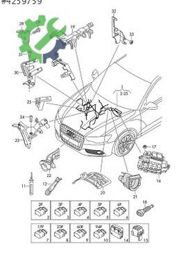 Audi A4 Motor Braketi 4G0971457E çıkma parça