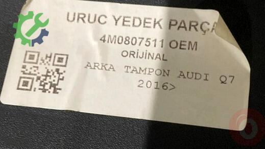 Audi Q7 Arka Tampon 4M0807511 çıkma parça
