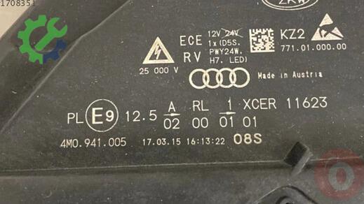 Audi Q5 Far 4M0941005 çıkma parça