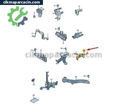 Audi A4 Motor Braketi çıkma parça