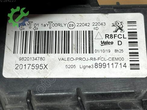 Peugeot 508 Gündüz Farı (DRL) 89911714 çıkma parça