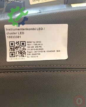 BMW 7 Serisi Torpido 51459388831 çıkma parça