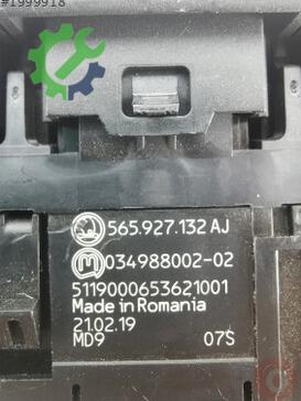 Skoda Karoq Kontrol Düğmeleri 565927132AJ çıkma parça