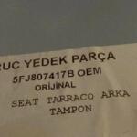 Seat Tarraco Orijinal Çıkma Arka Tampon 5FJ807417B