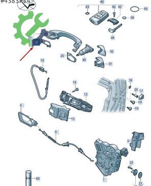 Skoda Superb Kapı Kolu 5G0837209B çıkma parça