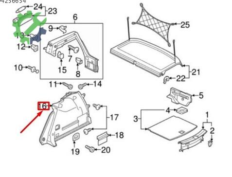 Volkswagen Golf Bagaj 5G6867427H çıkma parça