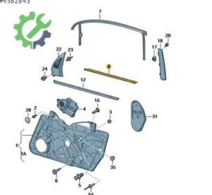 Cam Fitili Volkswagen Golf 2009-2011 Çıkma 5K4837477L