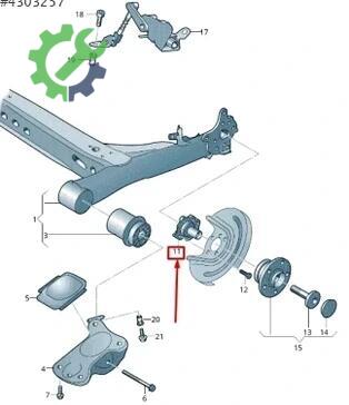 Audi A3 Aks 5Q0501117A çıkma parça