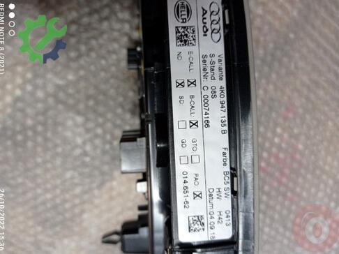 Audi A5 Tavan Lambası 4K0947135B çıkma parça