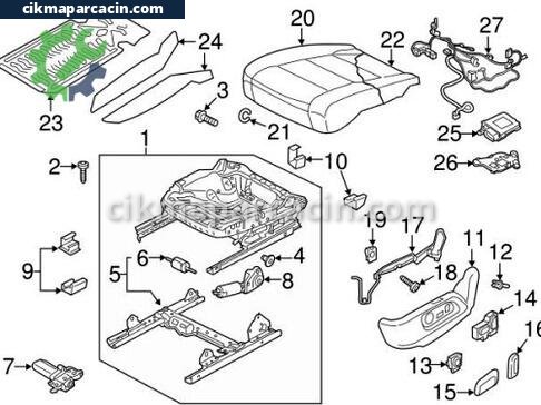 Volkswagen Tiguan Koltuk çıkma parça