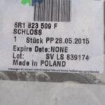 6R1823509F POLO KAPUT KİLİDİ ÇIKMA PARÇA