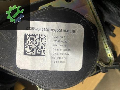 Fiat Egea Emniyet Kemeri 7356954250 çıkma parça