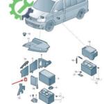 Volkswagen Transporter 2025 Çıkma Akü Kapağı 7E0915435A