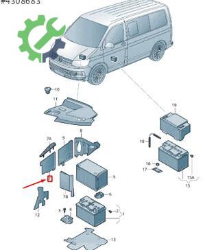 Volkswagen Transporter Akü Kapağı çıkma parça