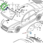 Çıkma Audi A4 Kapı Camları 8K0845202D