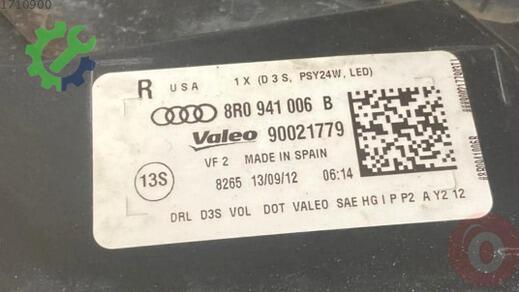 Audi Q5 Far 8R0941006B çıkma parça