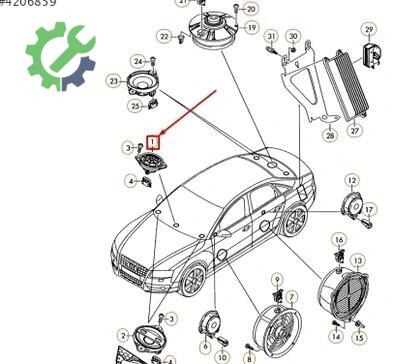 Audi A4 Hoparlör 8T0035397 çıkma parça