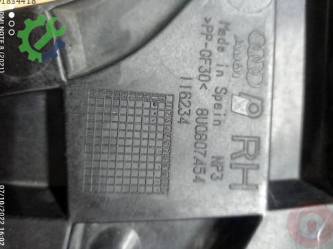 Volkswagen Touareg Tampon Braketi 8U0807454 çıkma parça