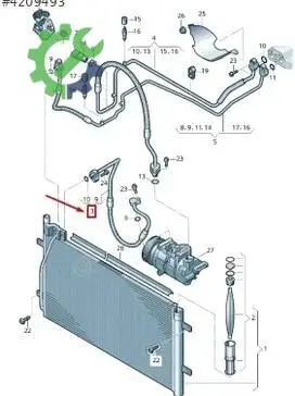 Audi Q3 Klima Borusu 8U0820721F çıkma parça