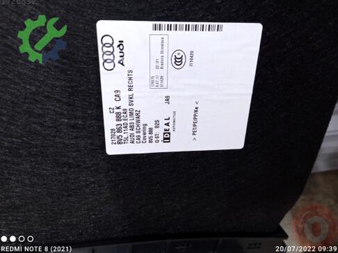 Audi A3 Bagaj 8V5863888K çıkma parça