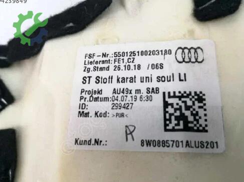 Audi A4 Kapı 8W0885701 çıkma parça