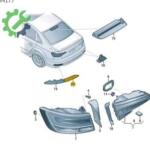 Çıkma Audi A4 Tampon Reflektörü 8W0945104
