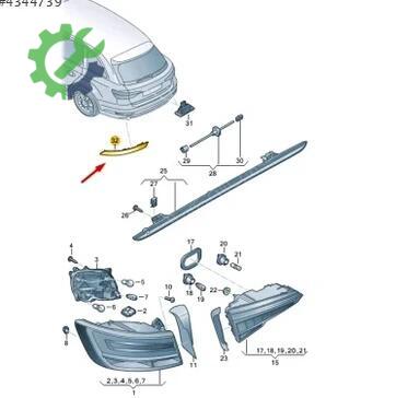 Audi A4 Tampon Reflektörü 8W0945106AA çıkma parça