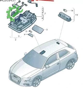 Audi A3 Multimedya 8X2035711 çıkma parça