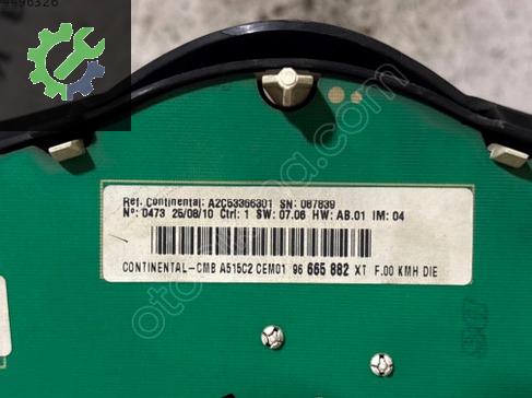 Citroen C3 Gösterge Paneli 96665882XT çıkma parça