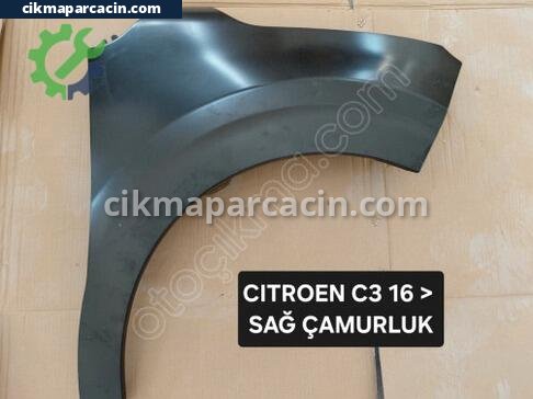 Citroen C3 Sağ Ön Çamurluk çıkma parça