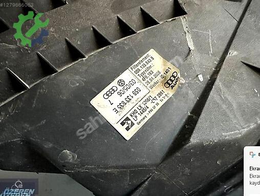 Audi A6 Hava Filtresi Kutusu çıkma parça