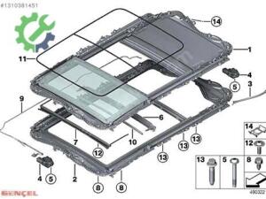 Çıkma Orijinal Komple Sunroof BMW 5 Serisi (G20)