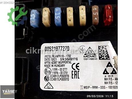 Fiat Egea Sigorta Kutusu çıkma parça