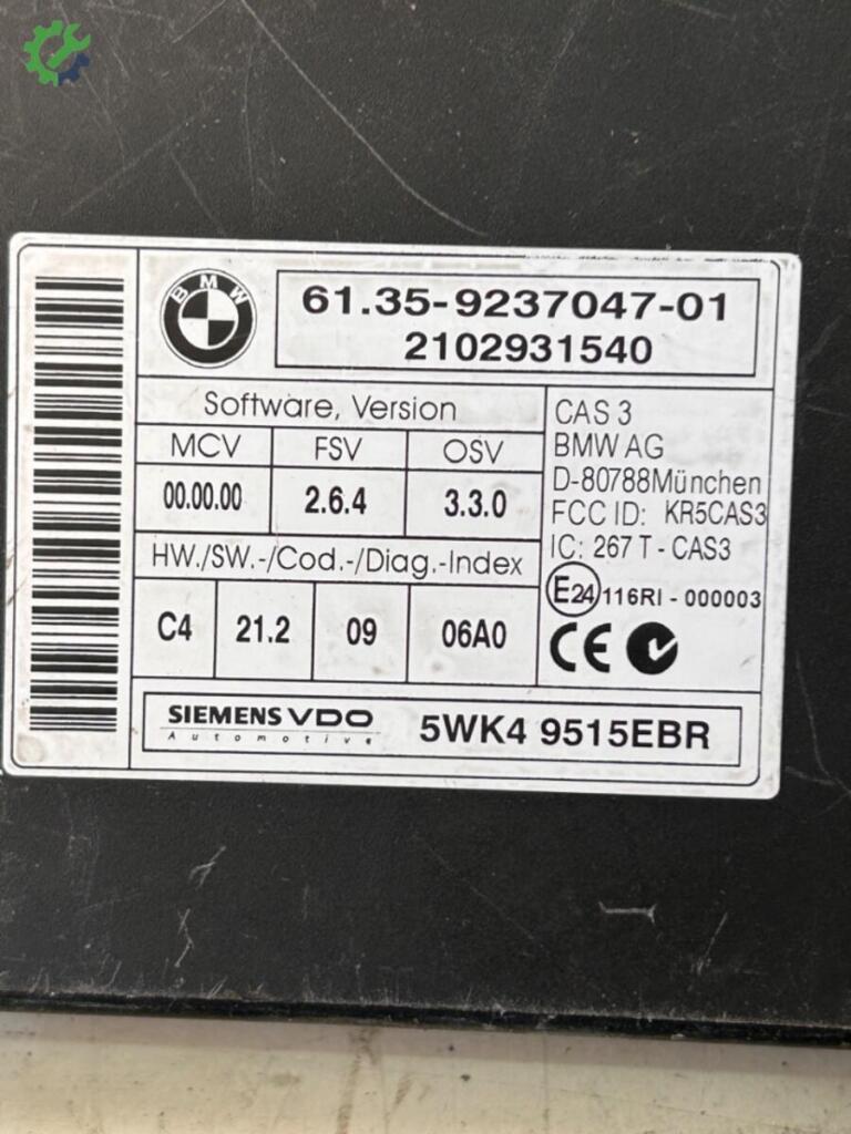 BMW 5 Serisi Beyin 9237047 çıkma parça