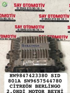 SID 801A SW9657544780 CİTREÖN BERLİNGO 2.0HDİ MOTOR BEYNİ