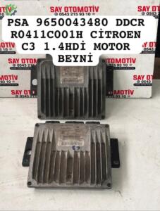 PSA 9650043480 DDCR R0411C001H CİTROEN C3 1.4HDİ MOTOR BEYNİ