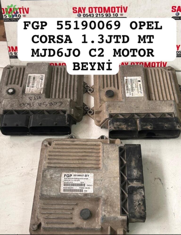 Opel Corsa Motor Beyni çıkma parça