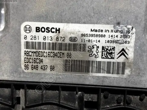 Peugeot Partner İmmobilizer EDC16C34-BSI04EV çıkma parça