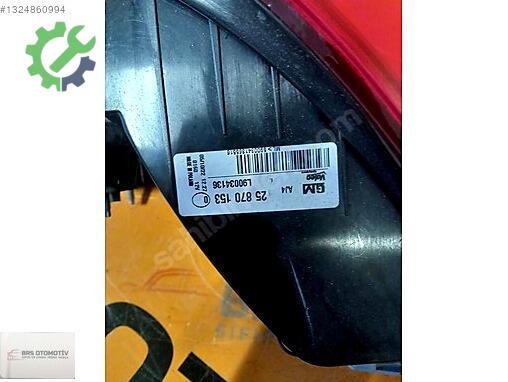 Opel Astra Sol Arka Stop çıkma parça