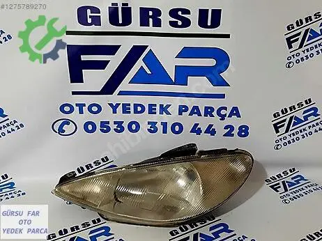 Peugeot 206 Sol Ön Far çıkma parça