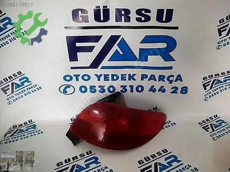 Peugeot 206 Sol Arka Stop çıkma parça