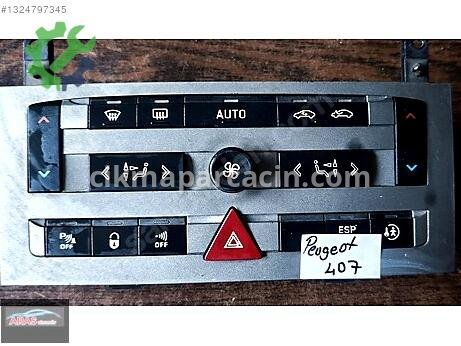 Peugeot 407 Klima Kontrol Paneli çıkma parça