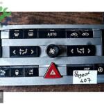 PEUGEOT 407 KLİMA KONTROL PANELİ ORJINAL ÇIKMA
