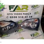 RENAULT CLİO II SAĞ SOL FAR 2001- 2005 (GRİ) İTHAL