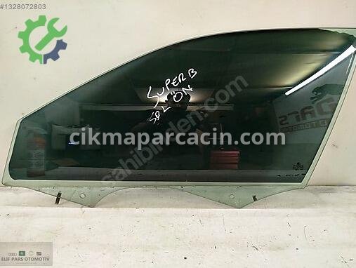 Skoda Superb Sol Ön Kapı Camı çıkma parça
